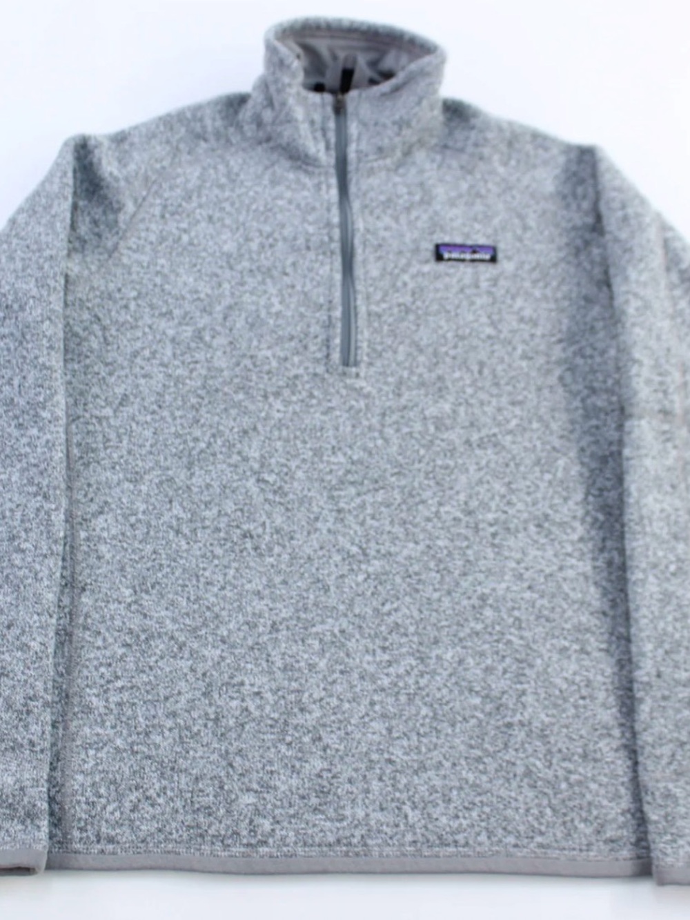 ⛰️ Patagonia - Womens Gray Better Sweater 1/4 zip Fleece Pullover - Picture 2 of 5